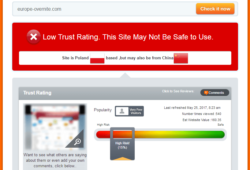 Europe-overnite.com Trust Rating